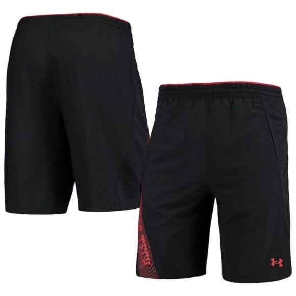Under Armour Maryland Terrapins Sideline Woven Training Shorts in Black - Picture 3 of 5